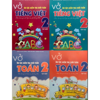 Sách - vở ôn tập kiểm tra cuối tuần môn toán + tiếng việt lớp
