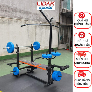 Ghế tập tạ đa năng tại nhà KT19 full trọn bộ đầy đủ , bảo hành 3 năm hàng chính hãng - LIDAK SPORT