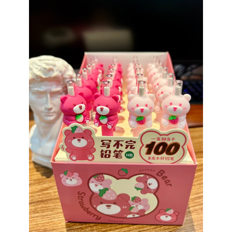 BÚT CHÌ BẤM 2mm SILICON DỄ THƯƠNG VĨNH CỬU KHÔNG VIẾT HẾT, LÕI LIÊN TỤC, KHÔNG CẦN GỌT CHO TRẺ