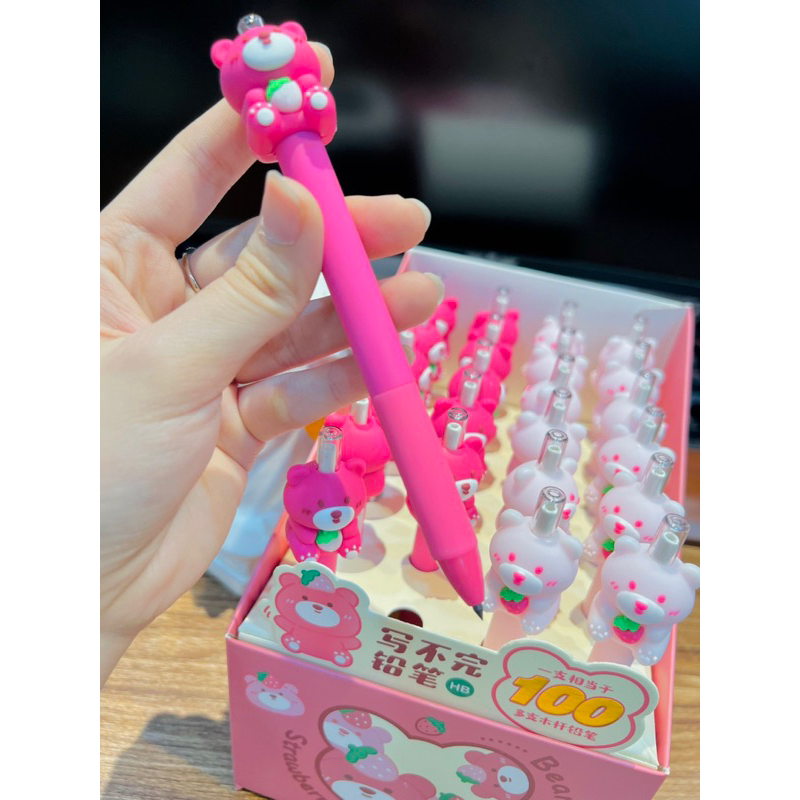 BÚT CHÌ BẤM 2mm SILICON DỄ THƯƠNG VĨNH CỬU KHÔNG VIẾT HẾT, LÕI LIÊN TỤC, KHÔNG CẦN GỌT CHO TRẺ