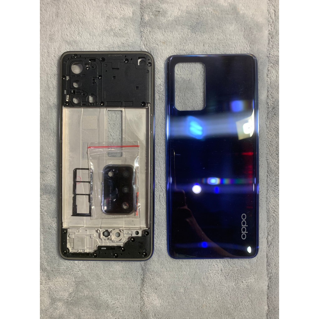 Vỏ bộ Oppo A74 có sẵn hai màu xanh, đen mới