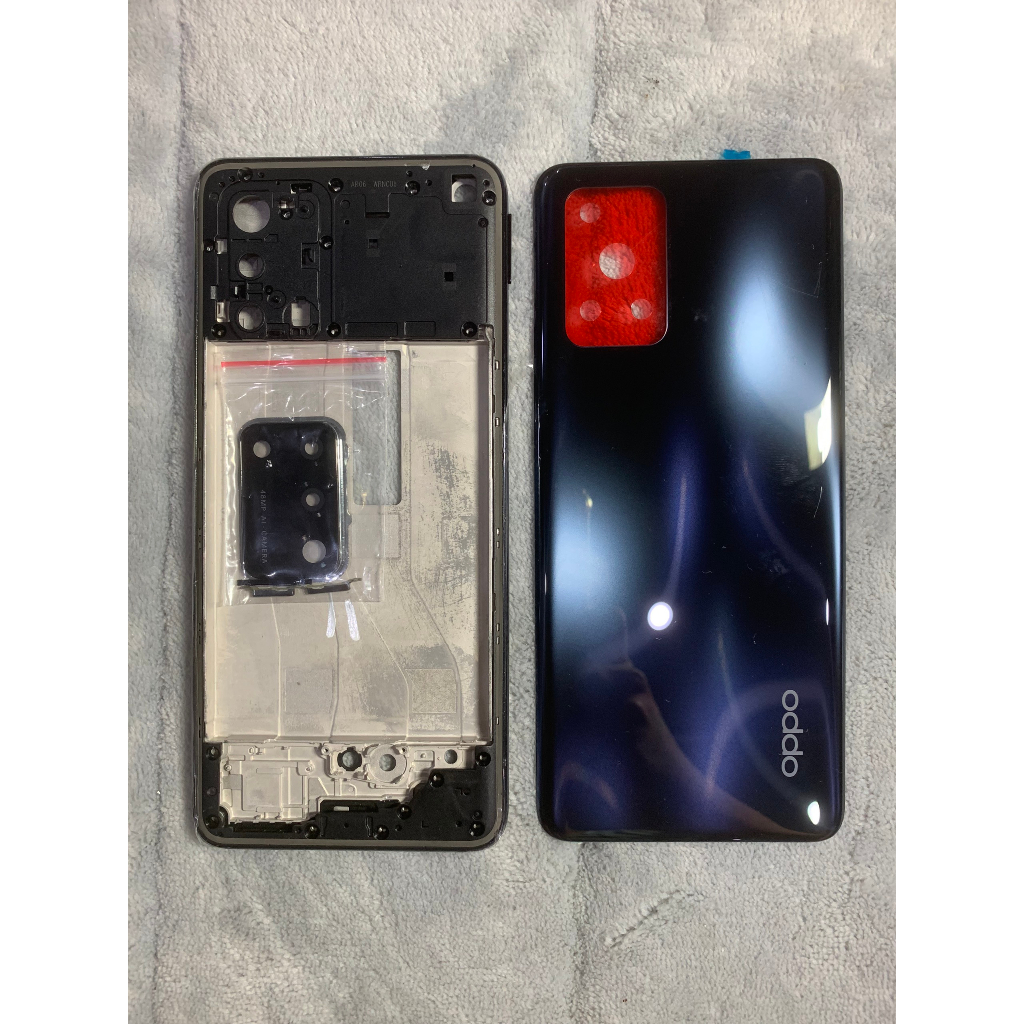 Vỏ bộ Oppo A74 có sẵn hai màu xanh, đen mới