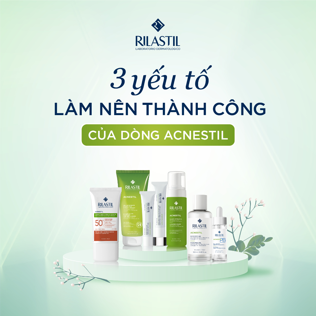 KEM CẤP ẨM DÀNH CHO DA MỤN - Rilastil Acnestil Attiva Anti Blemish Cream
