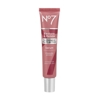 Tinh chất dưỡng chống lão hoá No7 Restore & Renew FACE & NECK MULTI ACTION Serum 30ml