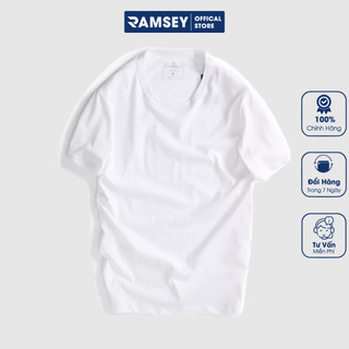 Áo Thun Ngắn Tay kiểu Basic cotton mặc lót cho Nam Ramsey RSC202