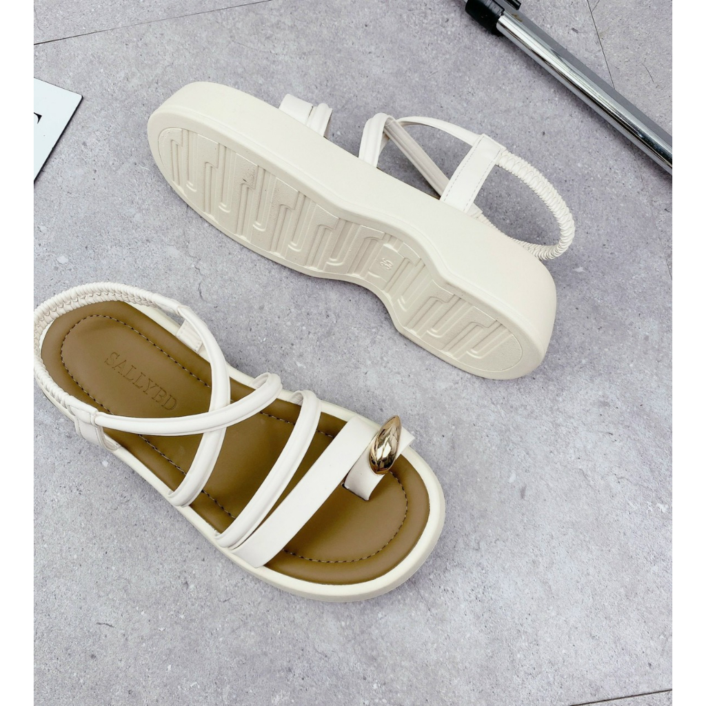Sandal nữ quai mỏng đế phối màu cao 5p Mã 3353