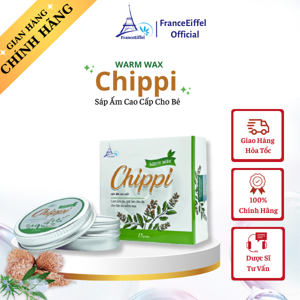 Sáp Ấm Cho Bé Chippi Warm Wax - FranceEiffel Hũ 15gr