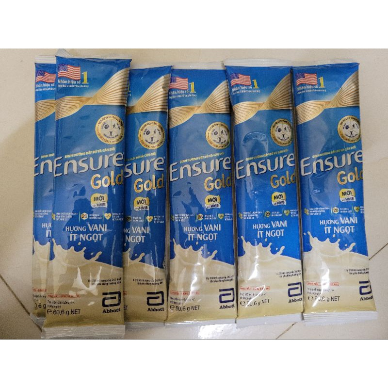 Combo 5 gói sữa Ensure gold gói 60.6g