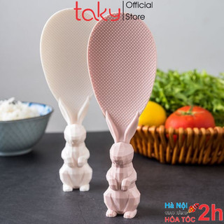 Thìa Xới Cơm Hình Thỏ - Taky, Dễ Thương, Nhiều Màu Lựa Chọn, Kiểu Dáng Cute, Nhựa Chất Lượng Cao, An Toàn, 5450