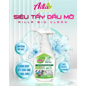 Siêu Tẩy Dầu Mỡ Ailla Bio Clean, Giúp Đánh Bay Dầu Mỡ Hiệu Quả Trên Máy Hút Mùi/Bếp Ăn/Nồi Chiên, Không Ăn Mòn Thiết Bị