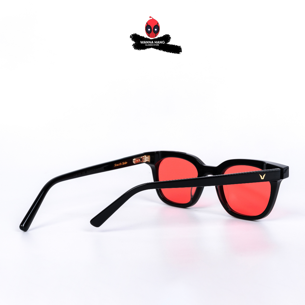 Kính mát nam chữ V kính râm mắt vuông nam nữ đẹp cao cấp chống tia UV Wanna Hang WHGM18