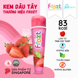  Kem Dâu Tây Thương Hiệu FROZT- FROZT Strawberry Popsicle 85G