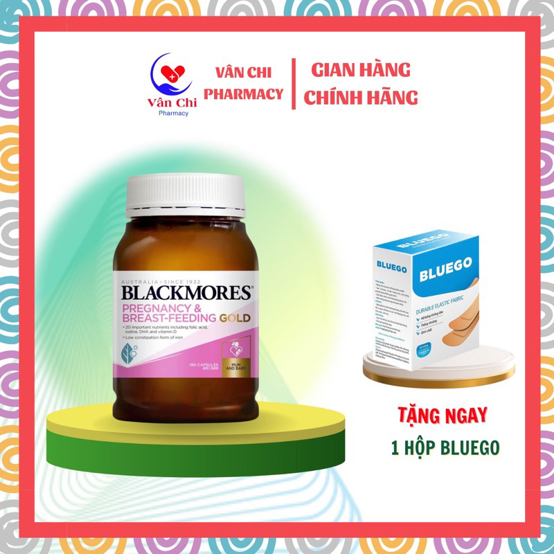 Vitamin tổng hợp cho bà bầu Blackmores Pregnancy Gold nhập khẩu Úc - Lọ 60 viên - Nhà thuốc Vân Chi