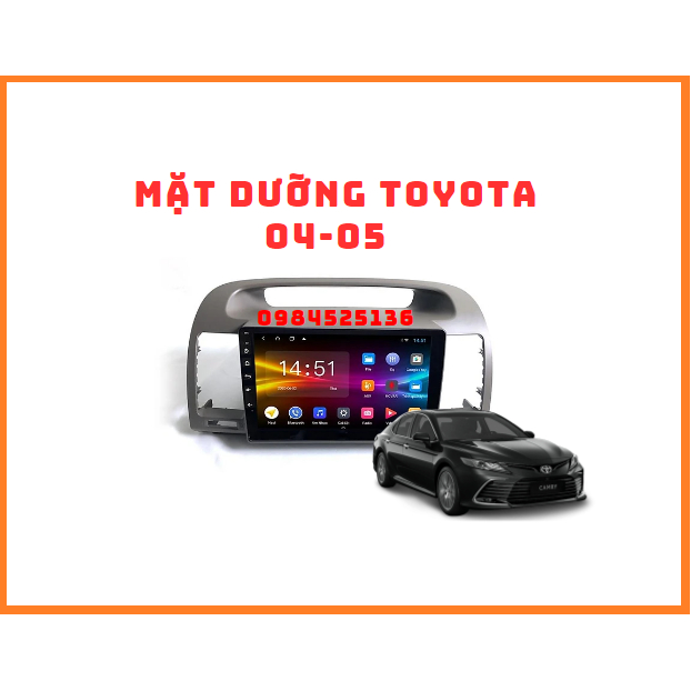 BỘ MÀN HÌNH MẶT DƯỠNG Ô TÔ CHO XE TOYOTA CAMRY ĐỜI 2004-2005 KÈM THEO JACK ZIN CHO XE CHẤT LƯỢNG CAO