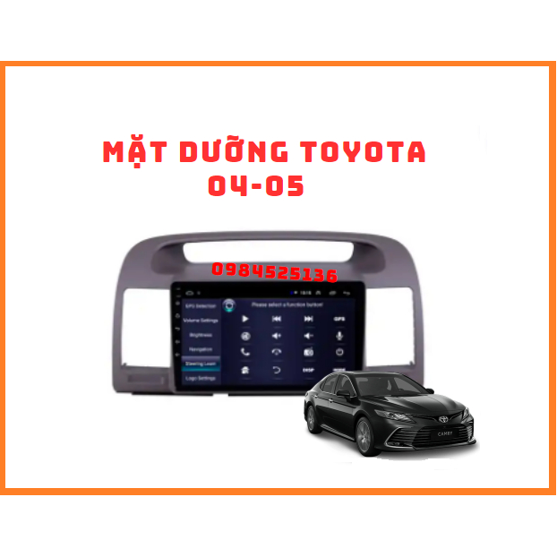BỘ MÀN HÌNH MẶT DƯỠNG Ô TÔ CHO XE TOYOTA CAMRY ĐỜI 2004-2005 KÈM THEO JACK ZIN CHO XE CHẤT LƯỢNG CAO