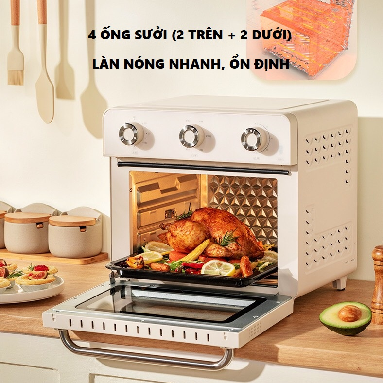 Nồi chiên không dầu đa năng Xiaomi Qcooker CR-KQK01 dung tích 20L, Công suất 1400W