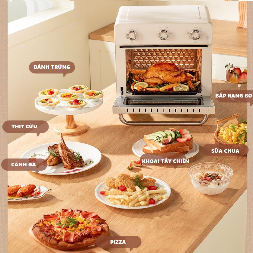 Nồi chiên không dầu đa năng Xiaomi Qcooker CR-KQK01 dung tích 20L, Công suất 1400W