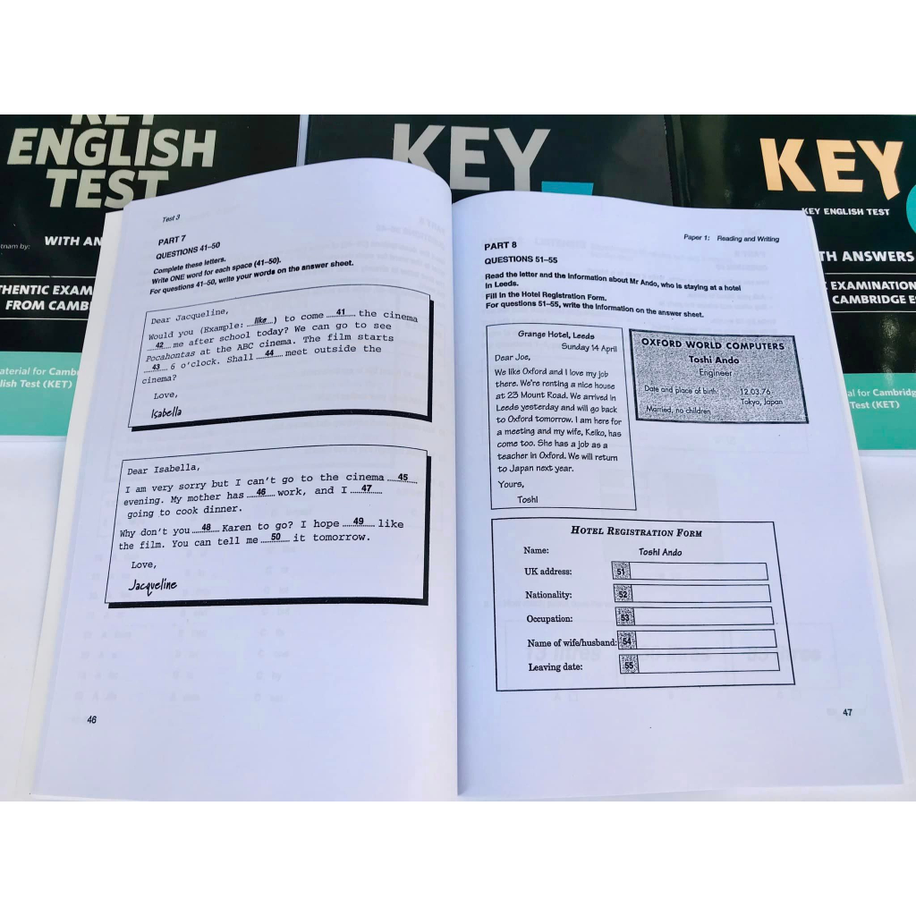 Key english test bộ 7 cuốn