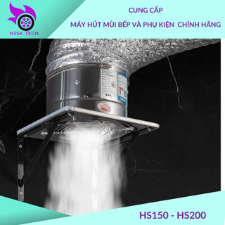 Máy hút mùi nhỏ gọn hiệu quả cao lắp đặp không cần khoan lỗ!!H2SK TECH
