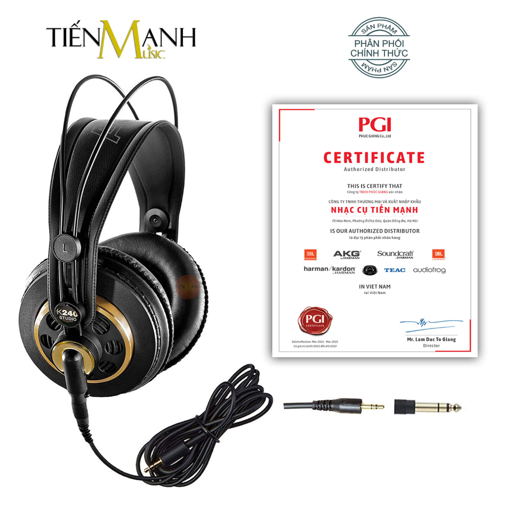 [Chính Hãng] AKG K240 Studio Tai Nghe Kiểm Âm Over-Ear Monitor Headphones Professional