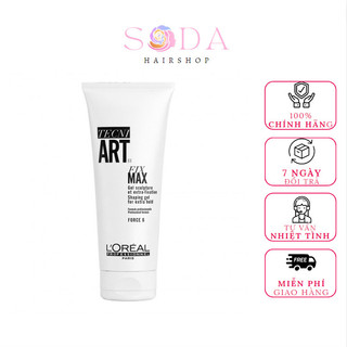 Gel loreal tecni.art fix max force 6 extra hold 200ml gel định hình siêu cứng