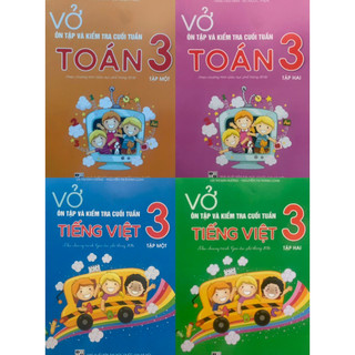 Sách -vở ôn tập kiểm tra cuối tuần môn toán +tiếng việt lớp 3
