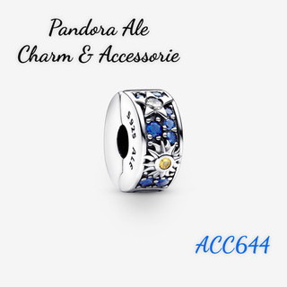 Pan ale charm bạc s925 khoá chặn clip đính đá ngôi sao mặt trời mặt trăng trang trí vòng tay