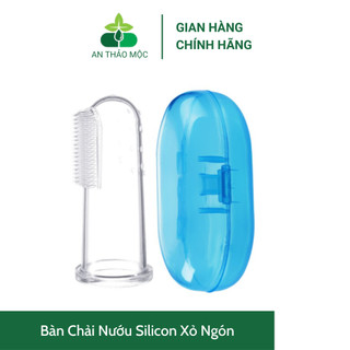 Bàn Chải Nướu Silicon Xỏ Ngón Siêu Mềm Vệ Sinh Răng Miệng Cho Bé