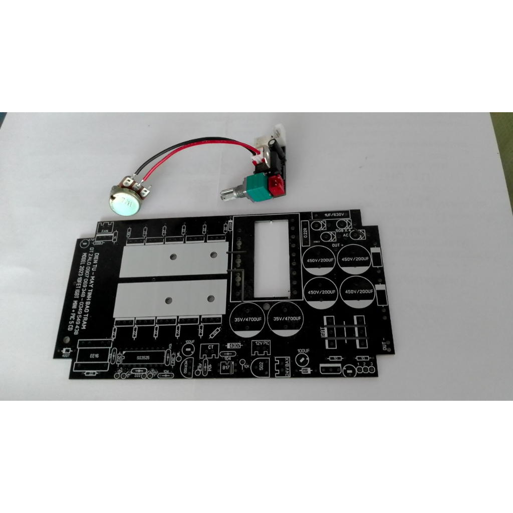 MẠCH PCB 10 FET BÂM IGBT + PIC 3 CHẾ ĐỘ HỘP 4 FET