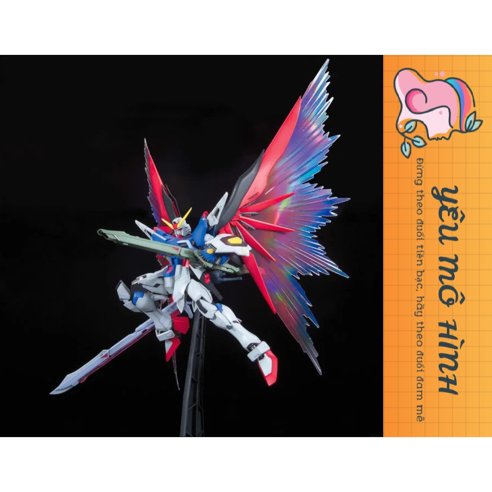 Gundam MG Destiny Extreme Blast Mode Tặng kèm Base trưng bày, Decal cà và Mô hình Pilot