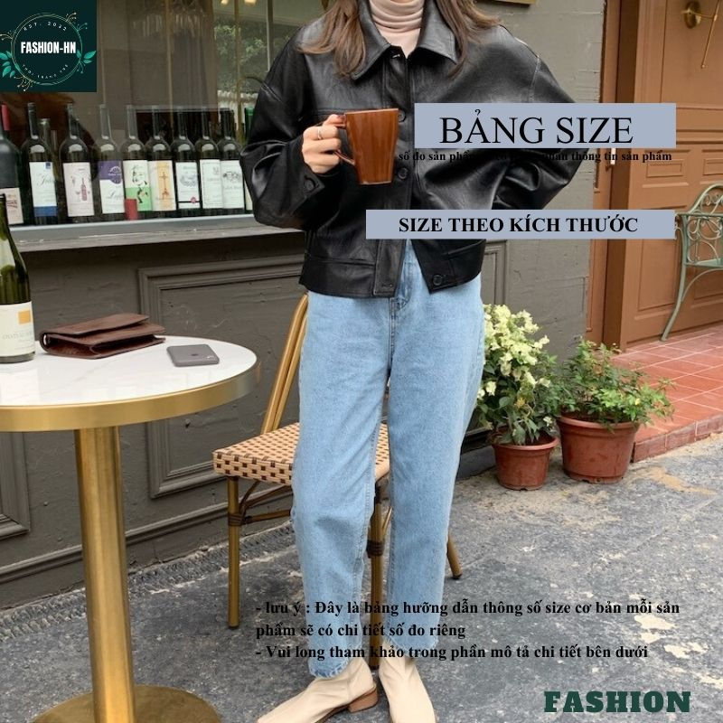 Áo khoác da trơn dài tay cổ bẻ cúc giữa màu nâu đen thời trang nữ cao cấp trẻ trung hiện đại FASHION AKD02