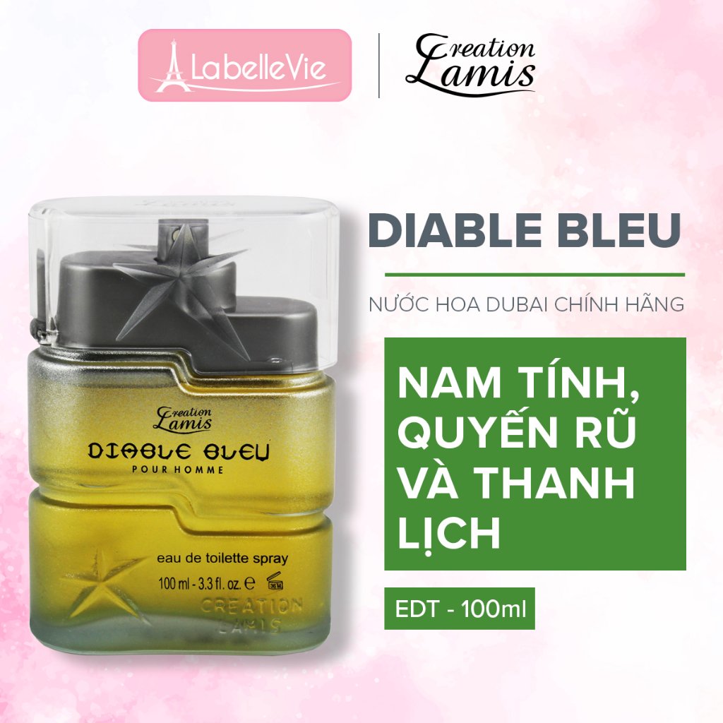 Nước Hoa Nam Dubai Diable Bleu Men Creation Lamis hương thơm lịch lãm cuốn hút 100ml