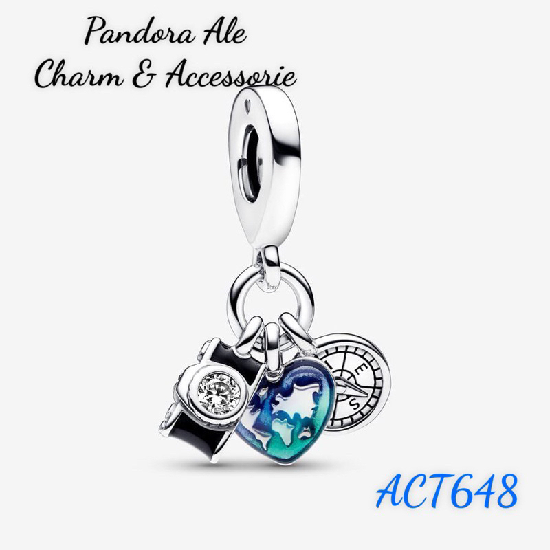 PAN ALE CHARM TREO BỘ BA MÁY ẢNH TRÁI TIM LA BÀN