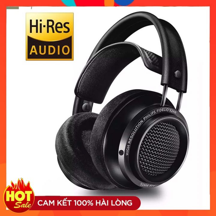 PHILIPS Fidelio X2HR - Tai Nghe Over-Ear Cao Cấp, Âm Thanh Hi-Res AUDIO, Màng Loa 50mm