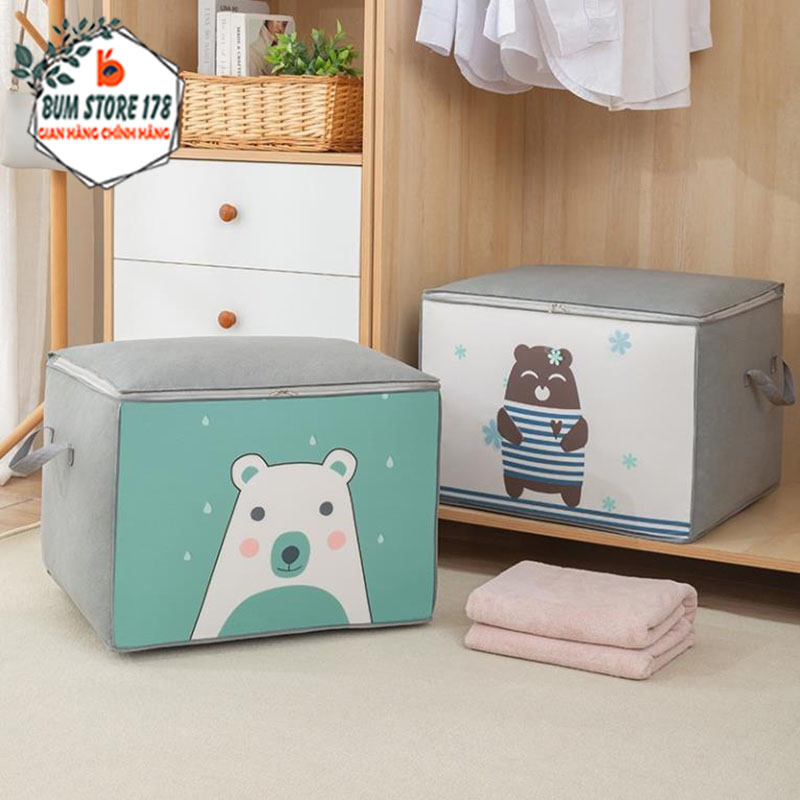 Túi đựng chăn mền dung tích lớn đa năng chống thắm nước, Túi đựng chăn ga gối gấp gọn không gian nhà