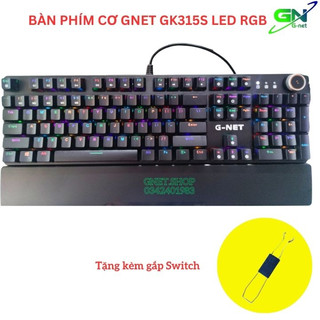 Bàn phím cơ gnet gk315s led rgb switch quang