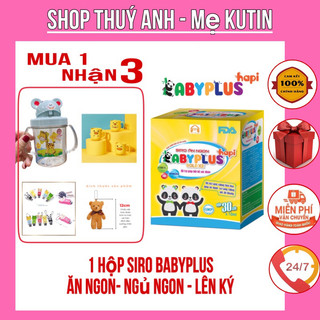 Siro babyplus bé ăn ngon, ngủ ngon, hết táo bón