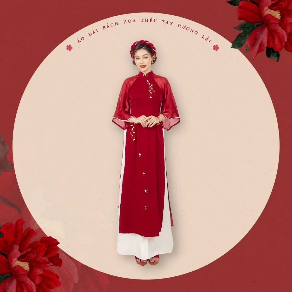 Sumire Store Áo dài Bách Hoa - thêu tay Hương Lài