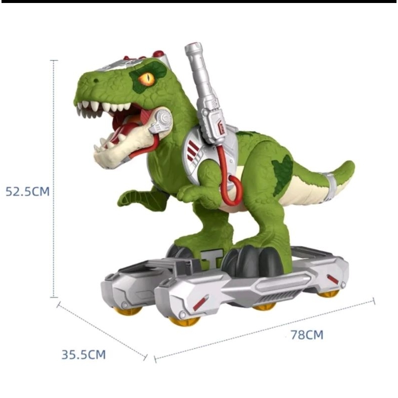 Xe đồ chơi khủng long Trex Phun khói