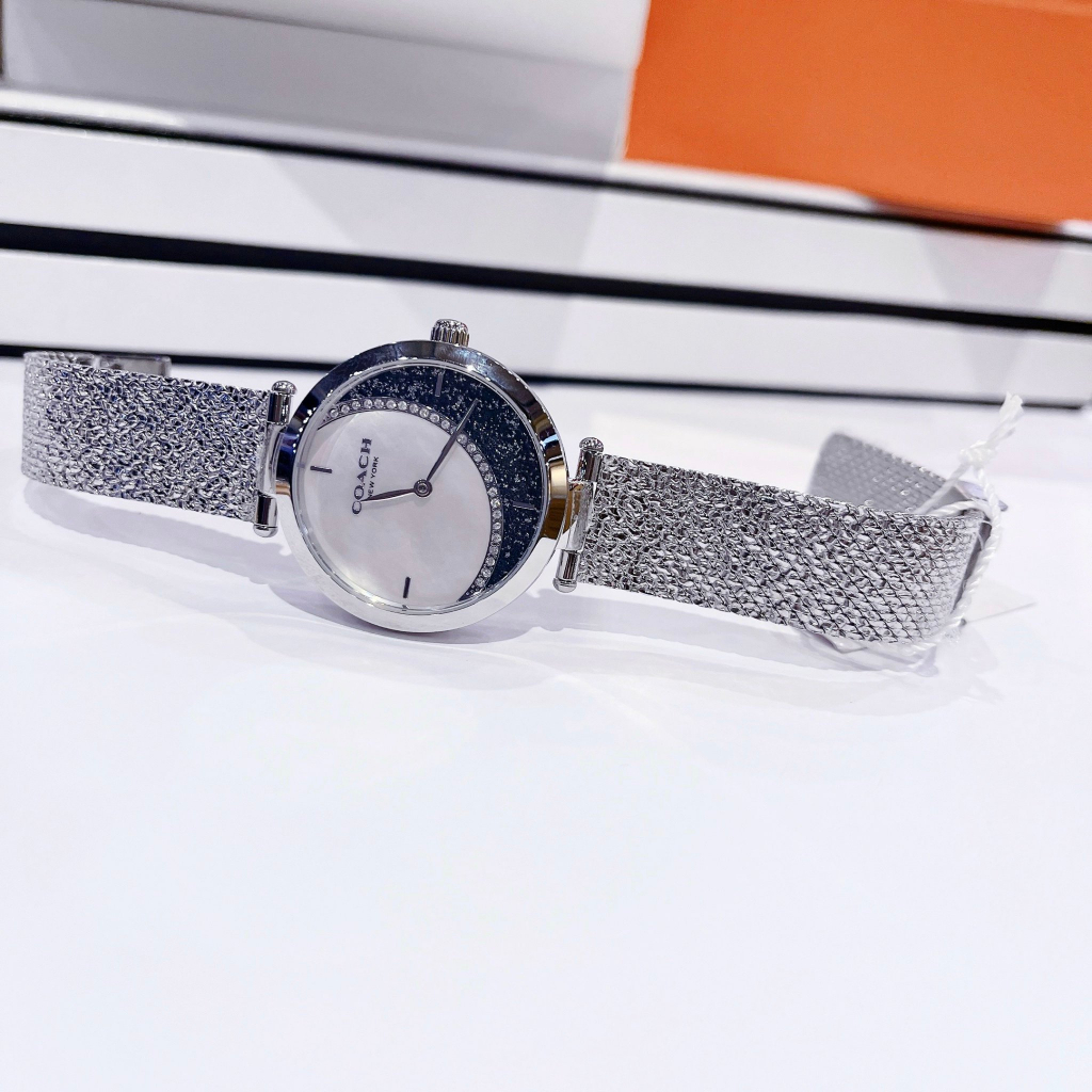 Đồng hồ đeo tay nữ, đồng hồ COACH mặt trăng cách điệu xinh lắm, 36mm, siêu sang chảnh dành cho phái nữ