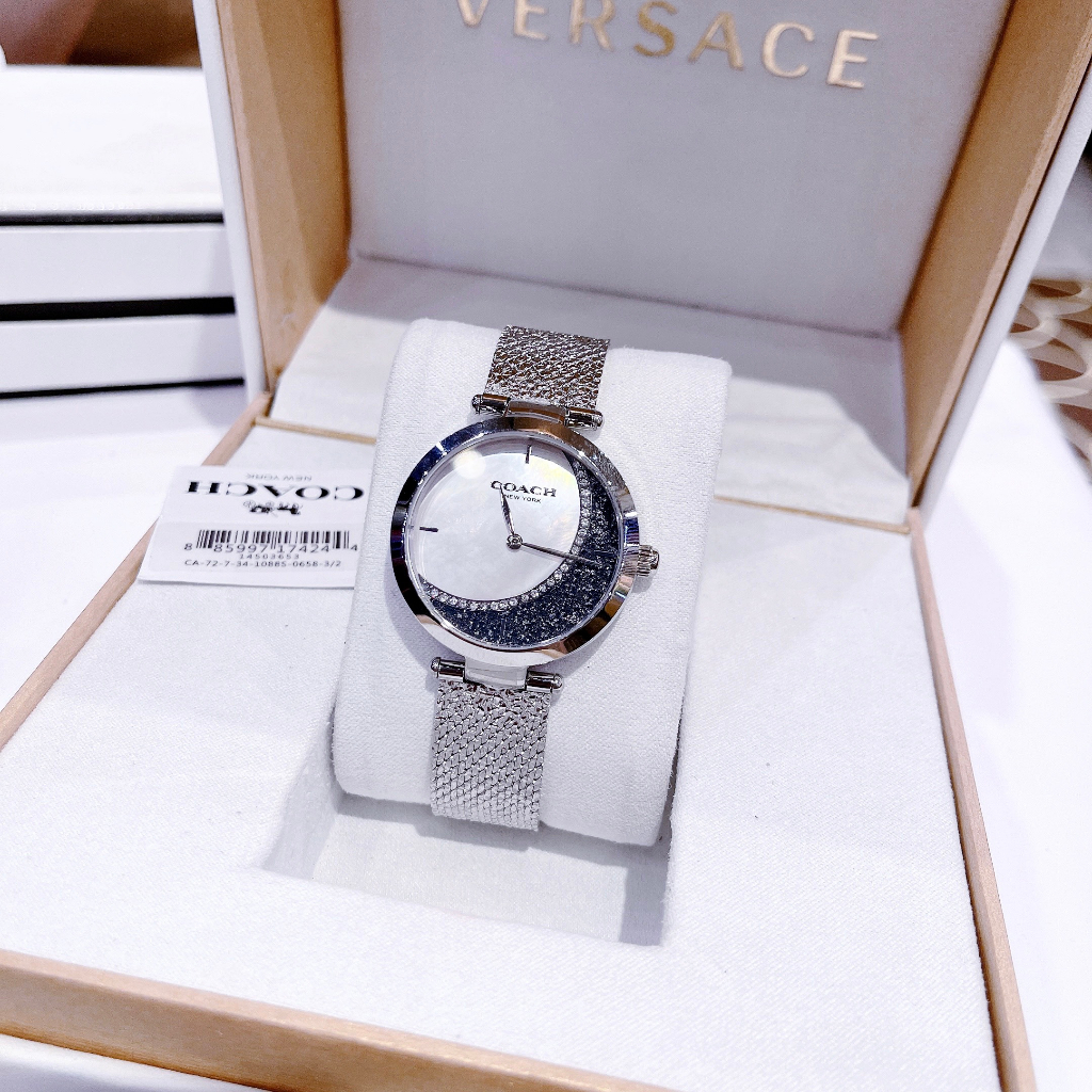 Đồng hồ đeo tay nữ, đồng hồ COACH mặt trăng cách điệu xinh lắm, 36mm, siêu sang chảnh dành cho phái nữ