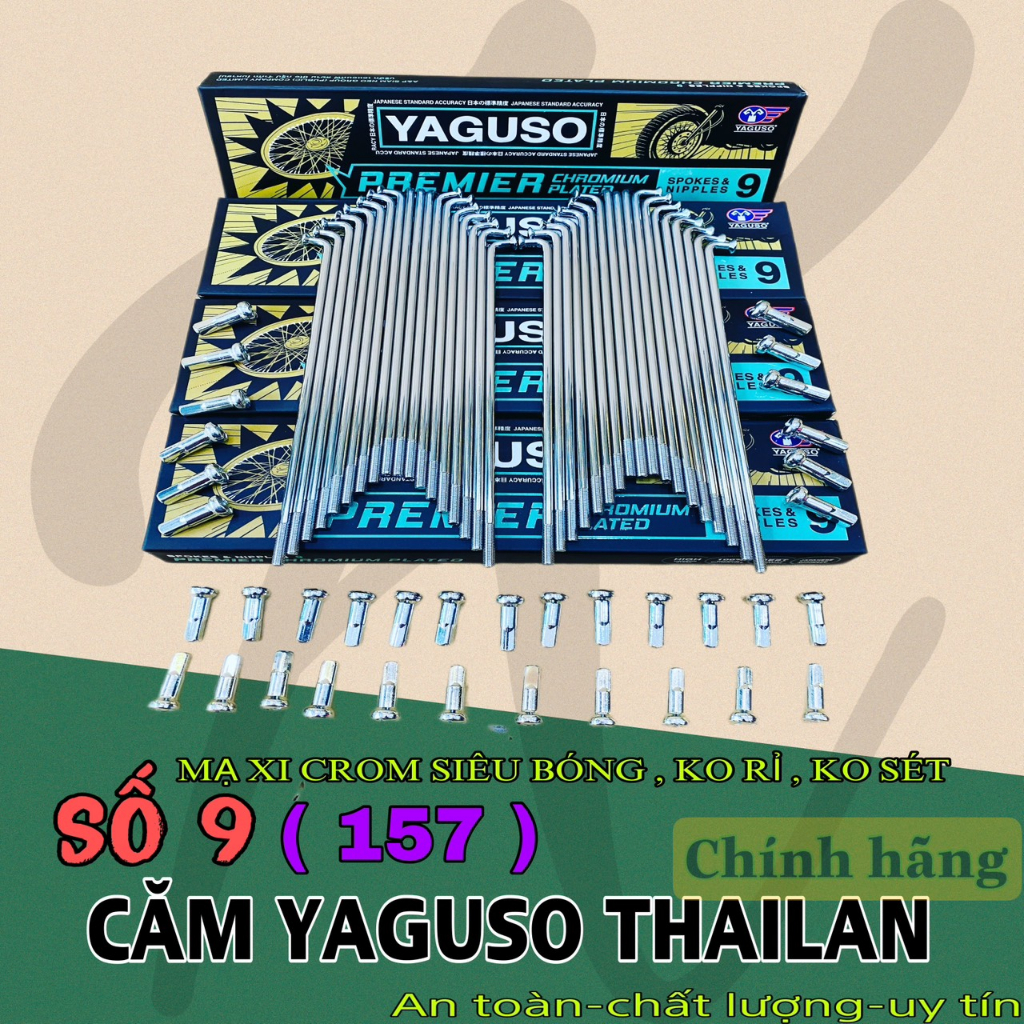 Căm YAGUSO THÁI LAN siêu bóng , ko rỉ , ko sét chính hãng