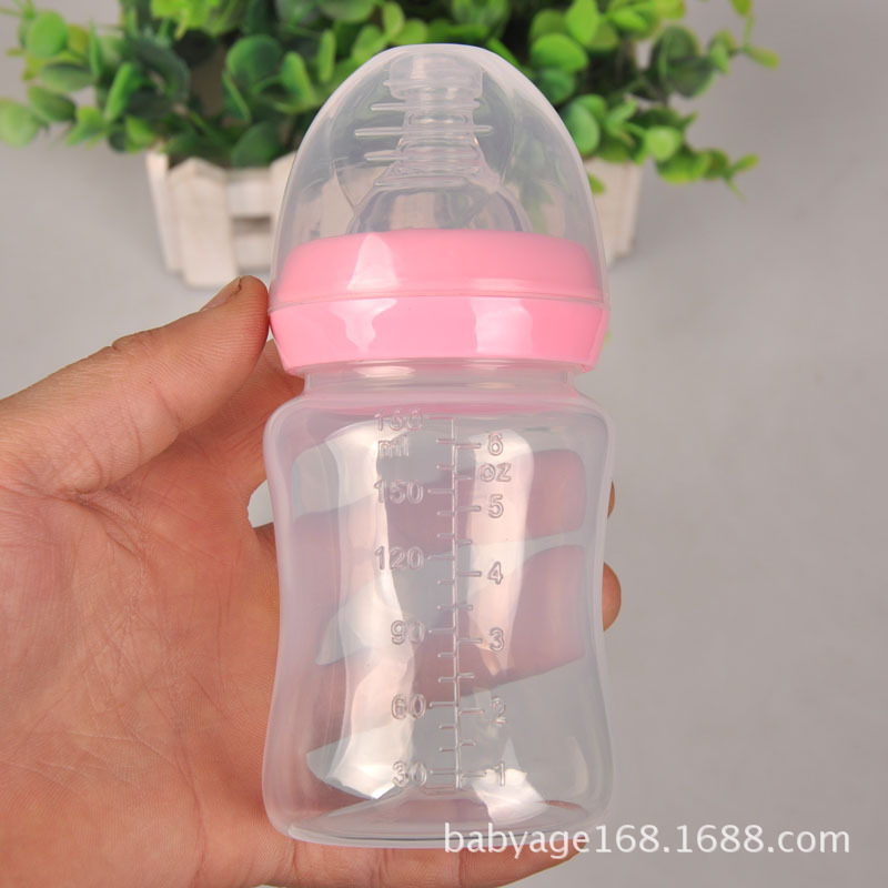 Bình sữa cổ rộng 180ml tặng tay cầm cho bé BQSHOP