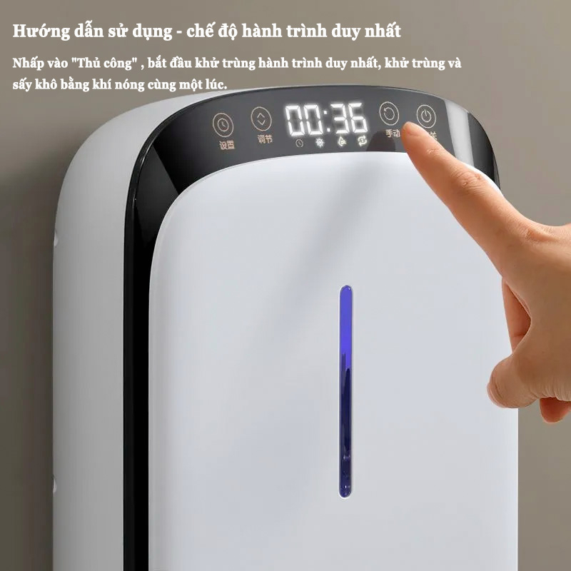 「 Sấy khí nóng 」Máy sấy và khử khuẩn đũa thìa Máy khử trùng đũa thìa có tia UV diệt khuẩn thông minh Máy sấy khô đũa