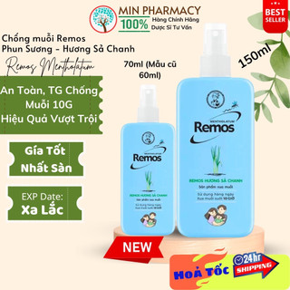 XỊT CHỐNG MUỖI REMOS MENTHOLATUM DẠNG PHUN SƯƠNG Hương Sả Chanh - Minpharmacy