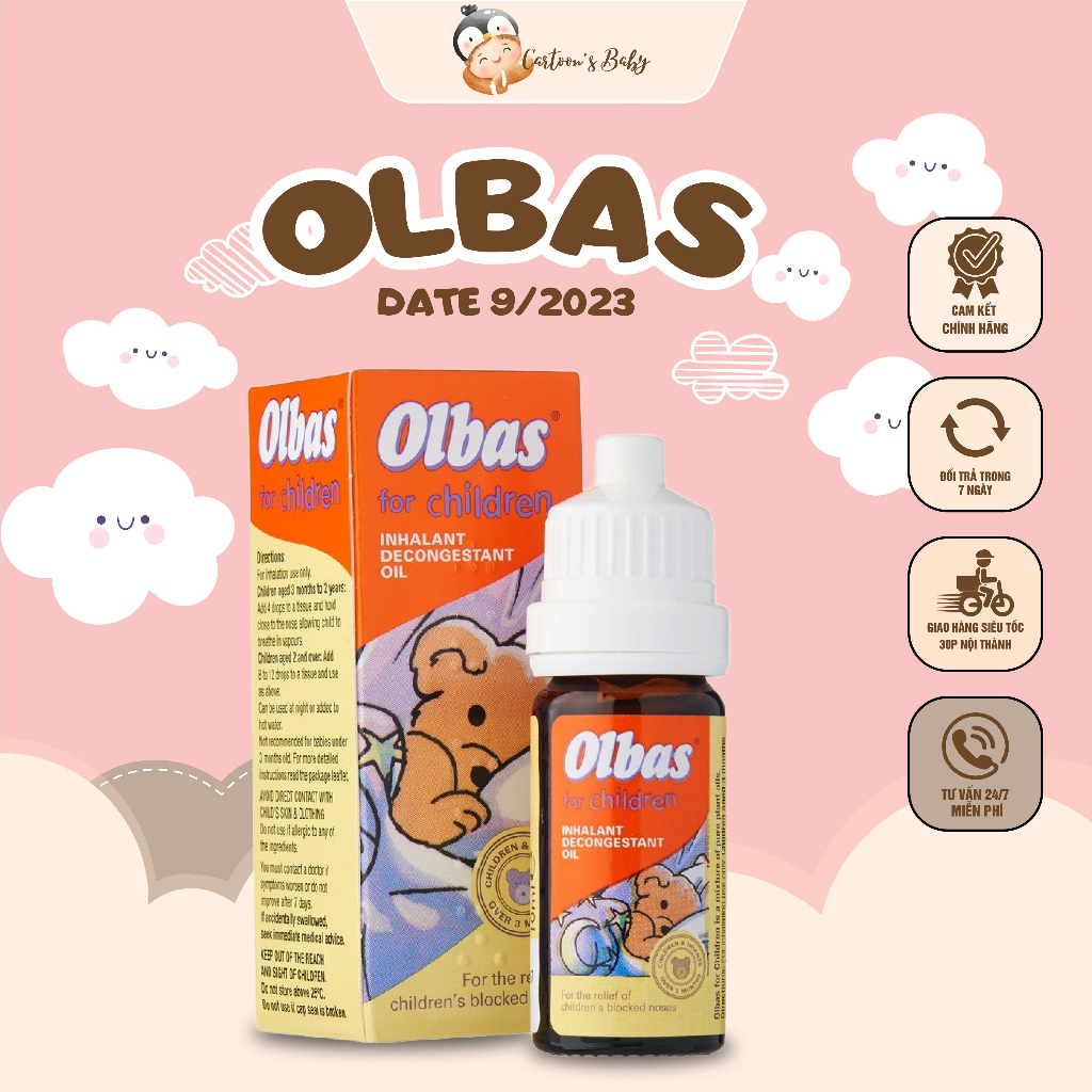 (DATE T9/2023) Tinh Dầu Chống Cảm Olbas Oil Chống Cảm Nghẹt Mũi Của Anh