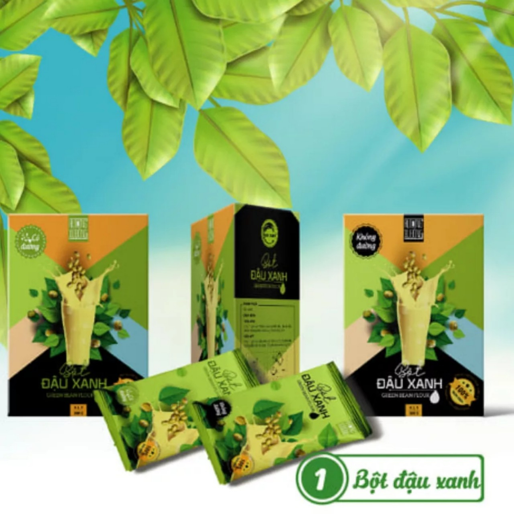 Bột đậu xanh uống liền, nguyên chất 100% thơm ngon bổ dưỡng gói 500gr