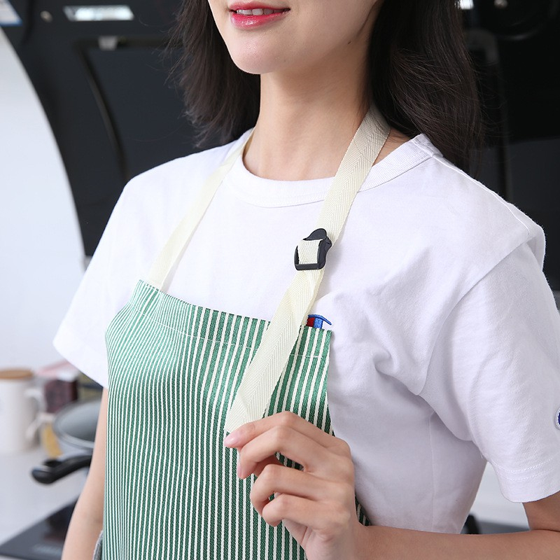Tạp dề chống thấm nước, tạp dề nấu ăn pha chê có miếng lau tay túi đựng đồ kiểu nhật bản TDK01