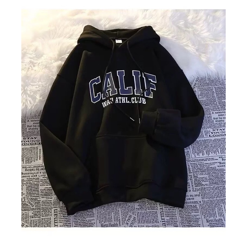 Áo hoodie nam nữ,Áo sweater nỉ nam nữ from rộng Unisex chất nỉ ngoại siêu dày dặn in chữ CALII
