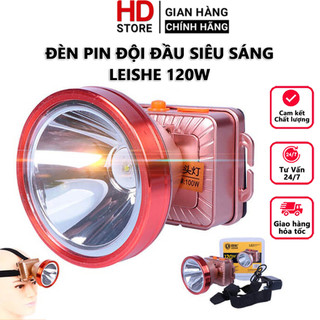Đèn pin siêu sáng đội đầu Leishe F288-1 120W chiếu xa 200m công suất 120W pin trâu 3600mAh sử dụng liên tục 5-7h
